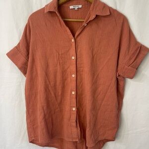Madewell Collared Button Down Terracotta